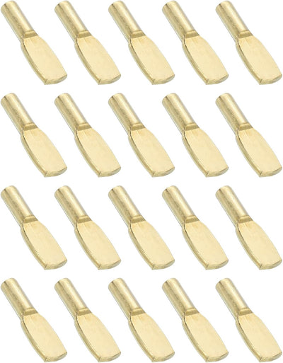 25 Pasadores Soporte Estante Metal Cuchara 0.236" Dorado