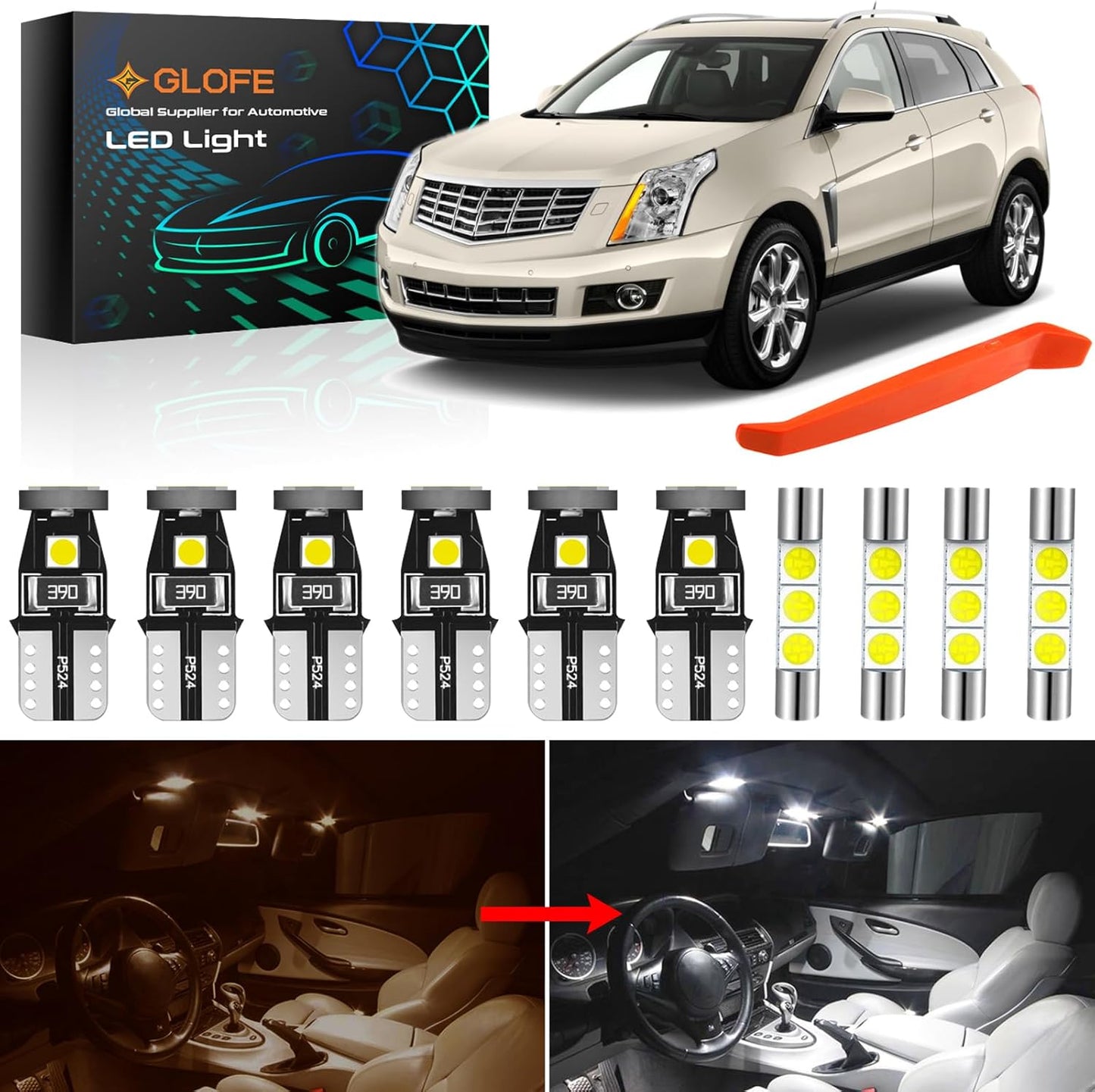 Kit bombillas LED 6000K para Cadillac SRX 2010