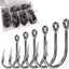 60 Pzas Anzuelos Acero Inox 4/0 a 9/0