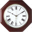Reloj para Pared de 12 Pulg en Madera de Caoba