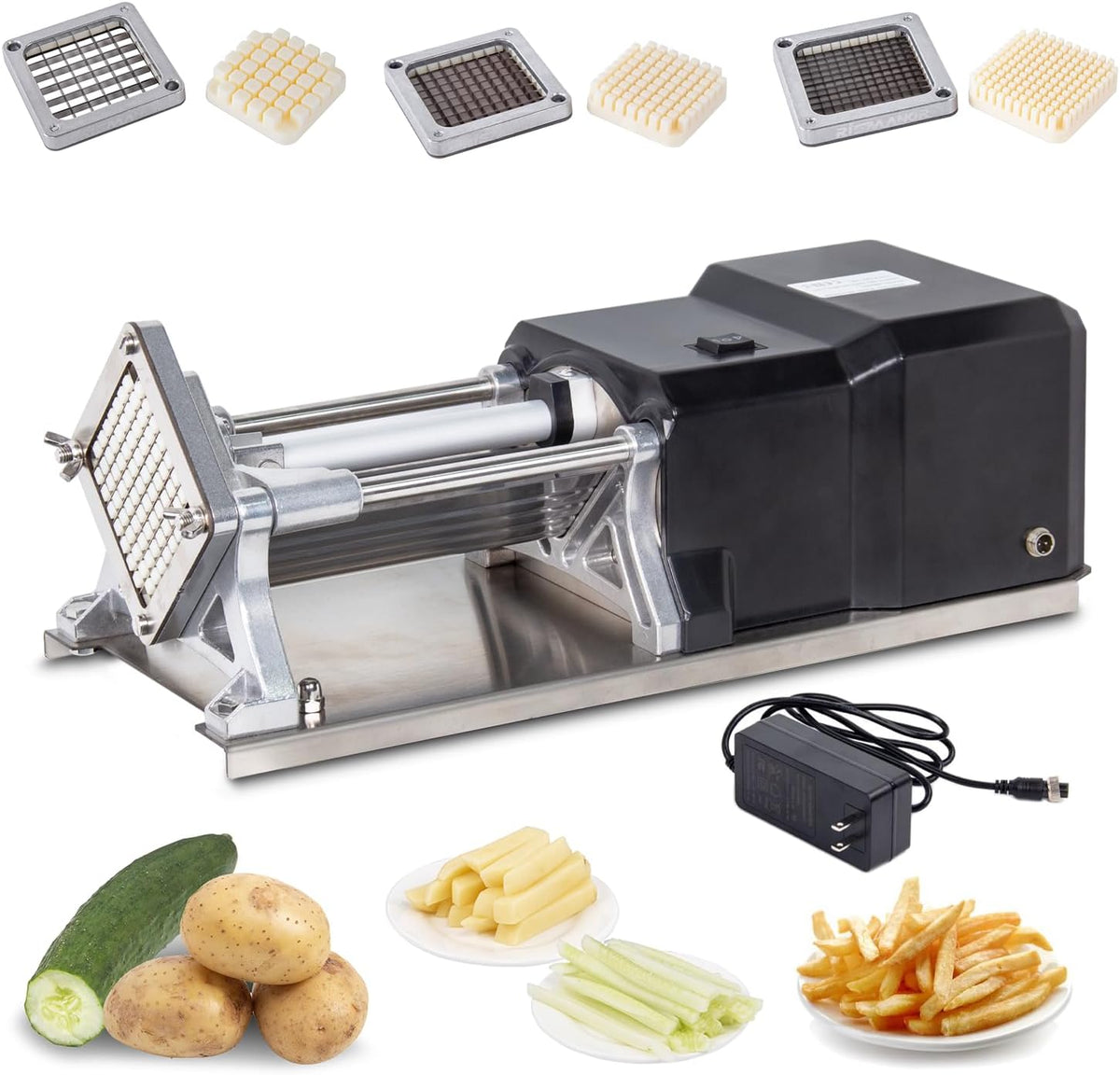 Máquina cortadora patatas acero inox 1/2-3/8 pulg
