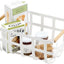 Cesta almacenamiento doble asa color blanco