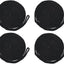 Líneas amarre barco nailon negro 3/8x20pulg set 4
