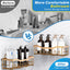 Organiz. ducha 2uds adhesivo baño cocina acero inox