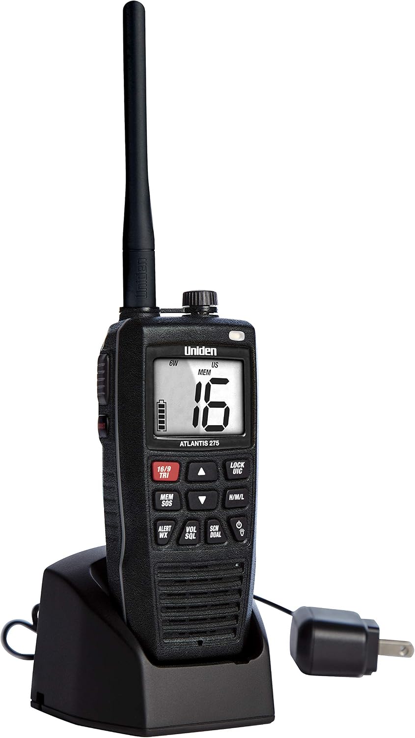 Radio marina VHF bidireccional 275 IPX8 pantalla doble