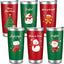 6 Tazas Viaje Navidad 20oz Acero Inox Aislamiento Doble