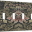 Placa interruptor bohemia floral verde 4 segmentos