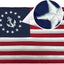 Bandera yate estadounidense 16x24" bordada con ojales latón