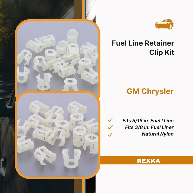 Kit clips retención línea combustible 5/16 y 3/8 para GM Chrysler