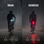 Set luces traseras bicicleta 30lm recargable impermeable
