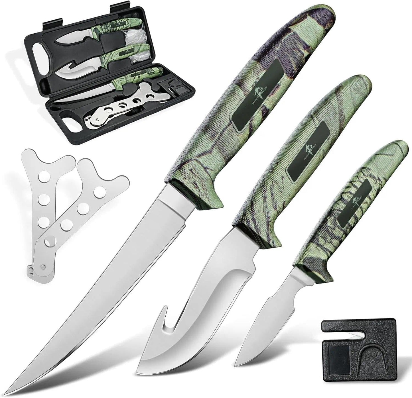 Set cuchillos exteriores campo múltiples hojas