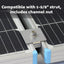 Abrazaderas panel solar 1-5/8pulg kit 5 pzas