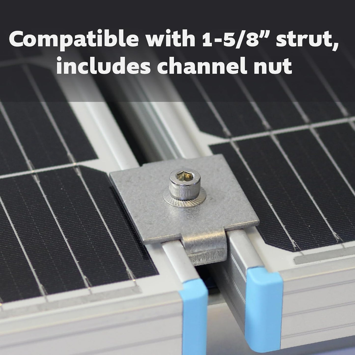 Abrazaderas panel solar 1-5/8pulg kit 5 pzas
