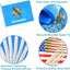 12 Pzas Bandera Mini Palo Madera Maciza