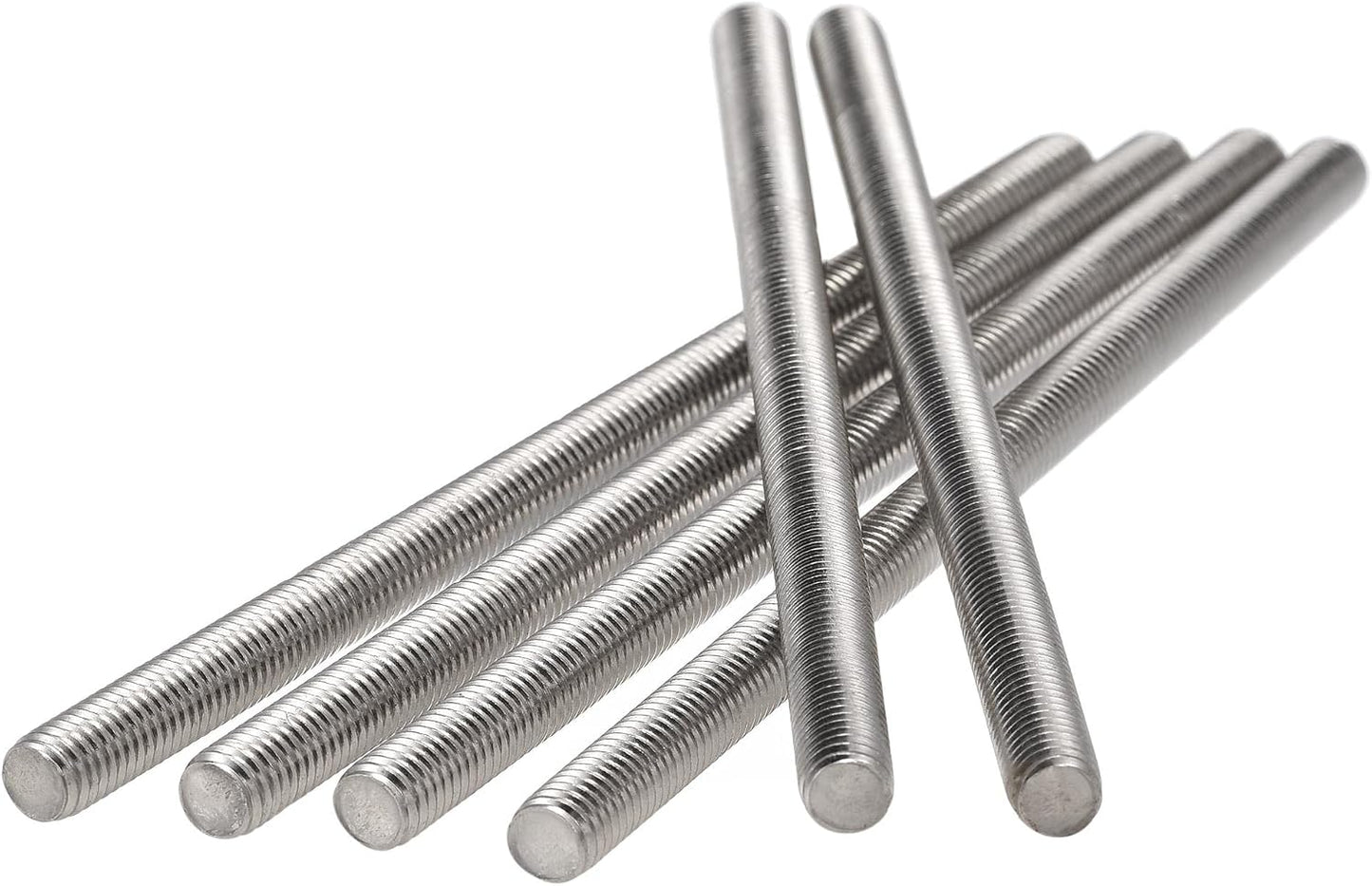 6 Pzas Varilla M8 x 6.693pulg acero inox 304 rosca derecha