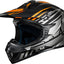 Casco motocross integral DOT 128S Adulto-Grande Naranja Gris