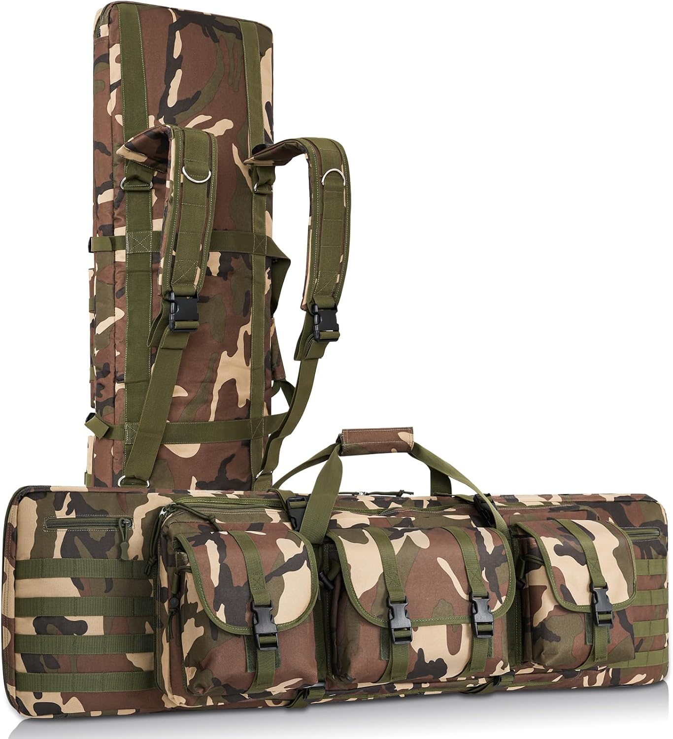 Maleta 2 Rifles 36-48pulg Táctica con Cerradura MOLLE
