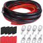 Cable batería 2 AWG 3pies negro rojo con terminales SC