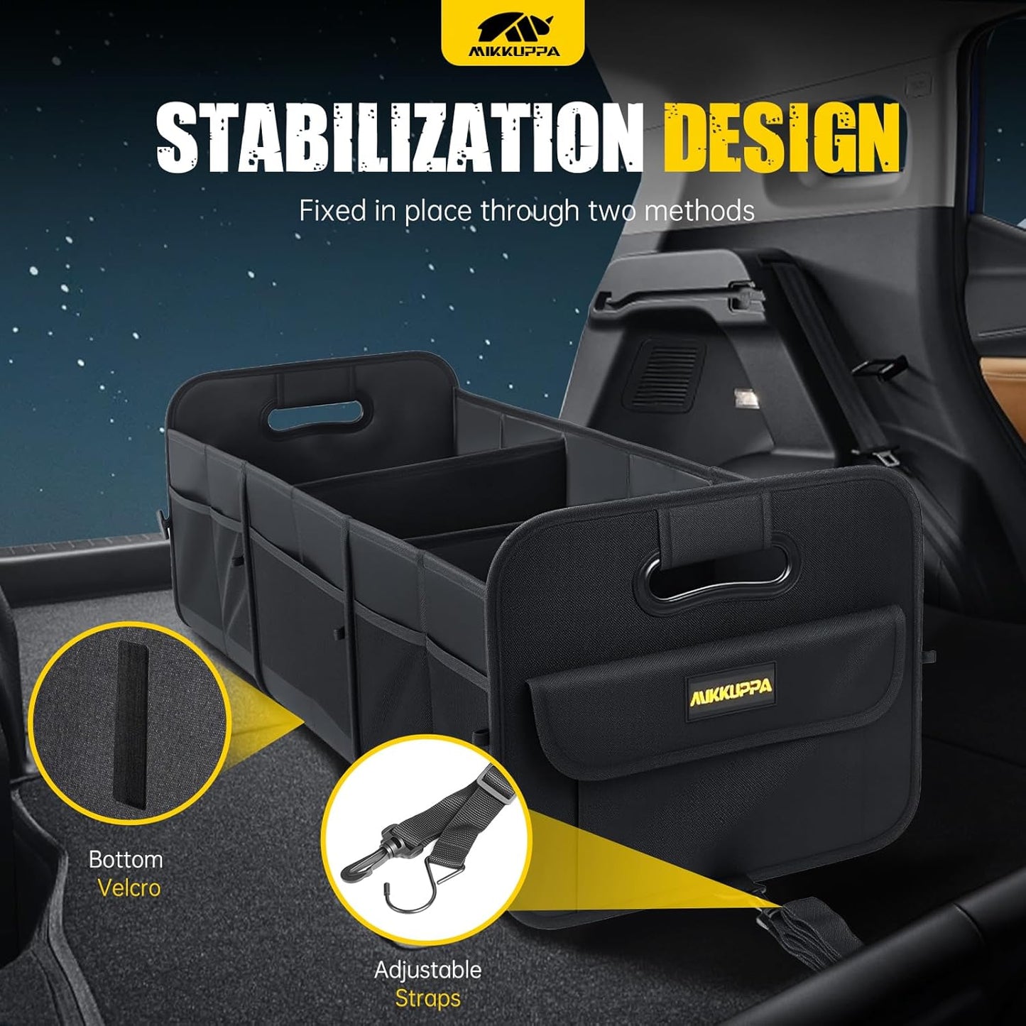 Organiz. maletero plegable 105L para SUV y camioneta