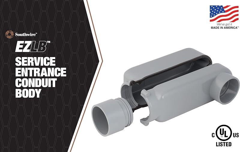 Conector EZLB200 2 en 1 gris para Instalación Eléctrica