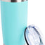 Vaso térmico acero inox 20oz color aguamarina tapa