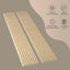Paneles pared madera acústica 94.5x12.6pulg fieltro gris
