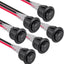 6 Pzas Interruptor Basculante Redondo 12V CC 20mm para Auto