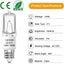 Bombilla halógena E11 120V 100W luz blanca cálida regulable