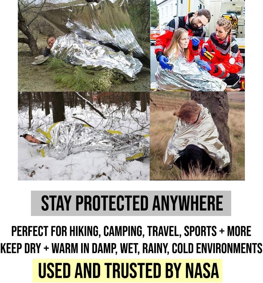 Manta térmica Mylar a granel para emergencias camping