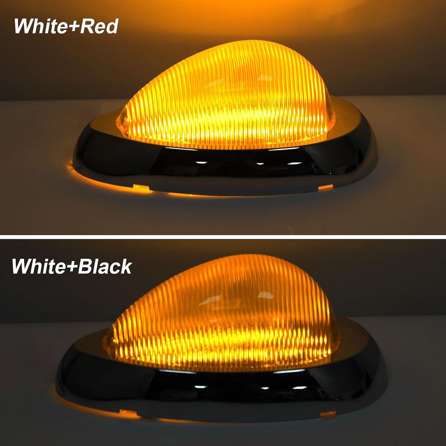 2 Pzas Luces señal giro lágrima ámbar 15 LED para Freightliner