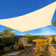 Toldo vela rectangular 10x20ft color crema UV patio