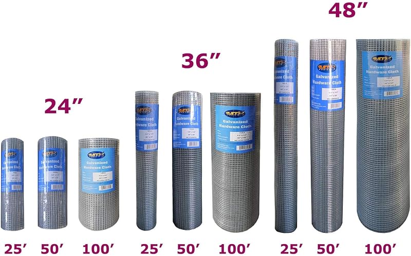 Paño hardware galvanizado 24pulg x50pies 1/2pulg 19ga