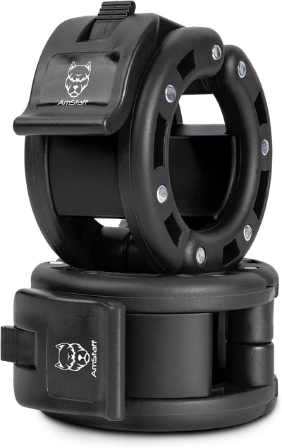 Abrazaderas barra olímpica 2" par negro