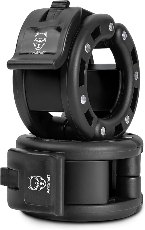 Abrazaderas barra olímpica 2" par negro