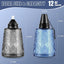 4 Faroles Cristal Recargables Citronela Exteriores Multicolor
