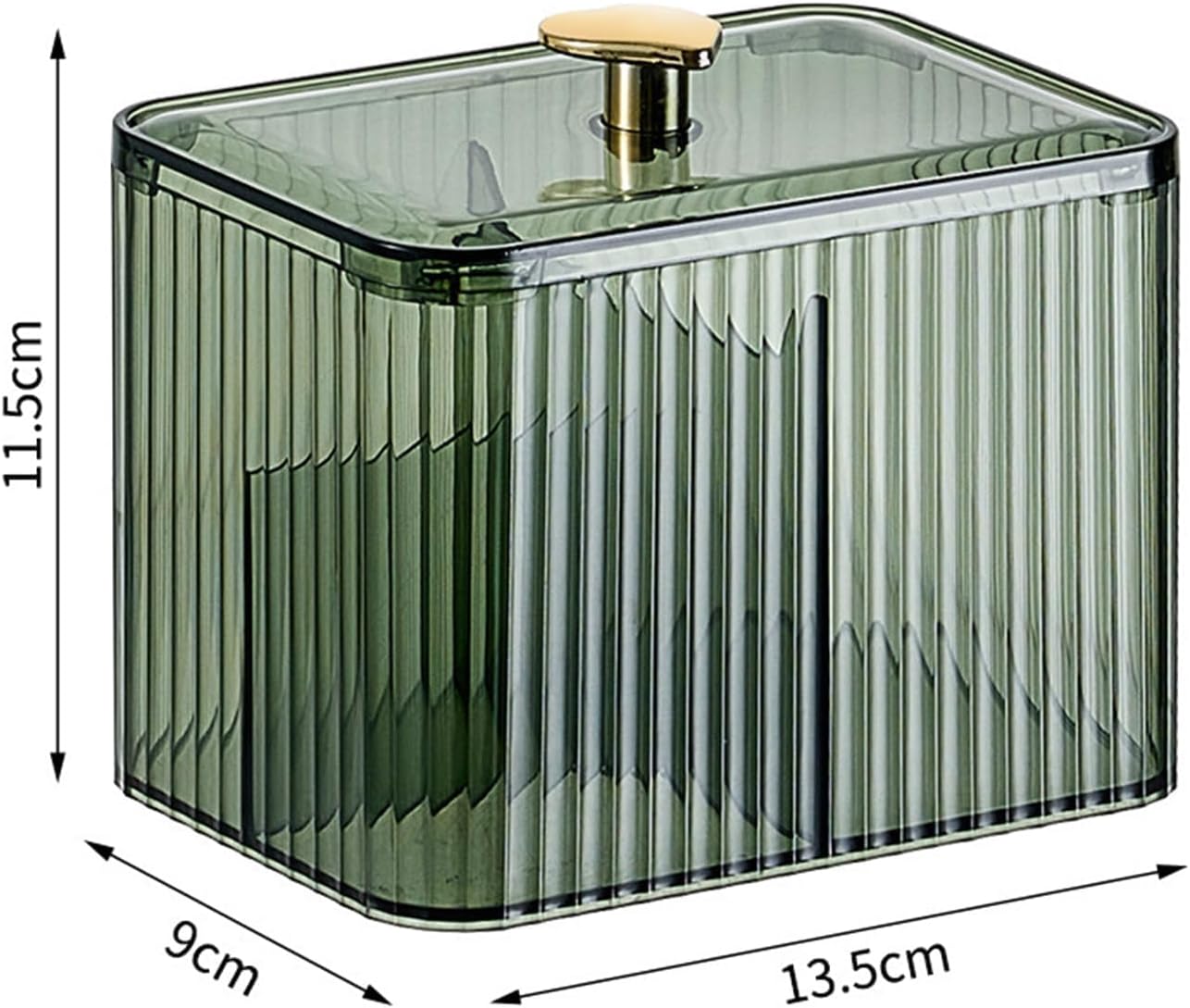 Dispensador bastoncillos 3 secciones organiz. cosméticos