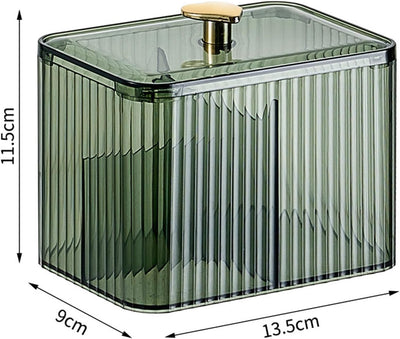 Dispensador bastoncillos 3 secciones organiz. cosméticos