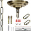 Kit toldo luz 5-5/16pulg cadena 6ft placa repuesto candelabro