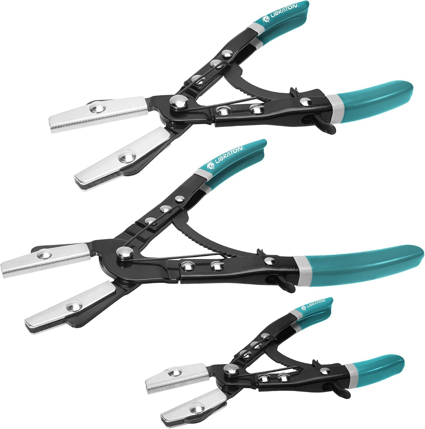 Alicates trinquete para abrazaderas manguera 3pcs
