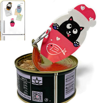 Abrelatas magnéticos portátiles para refrescos y latas de gatos