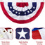 Bandera abanico plisada 2x4ft set 2 decoración 4 de julio