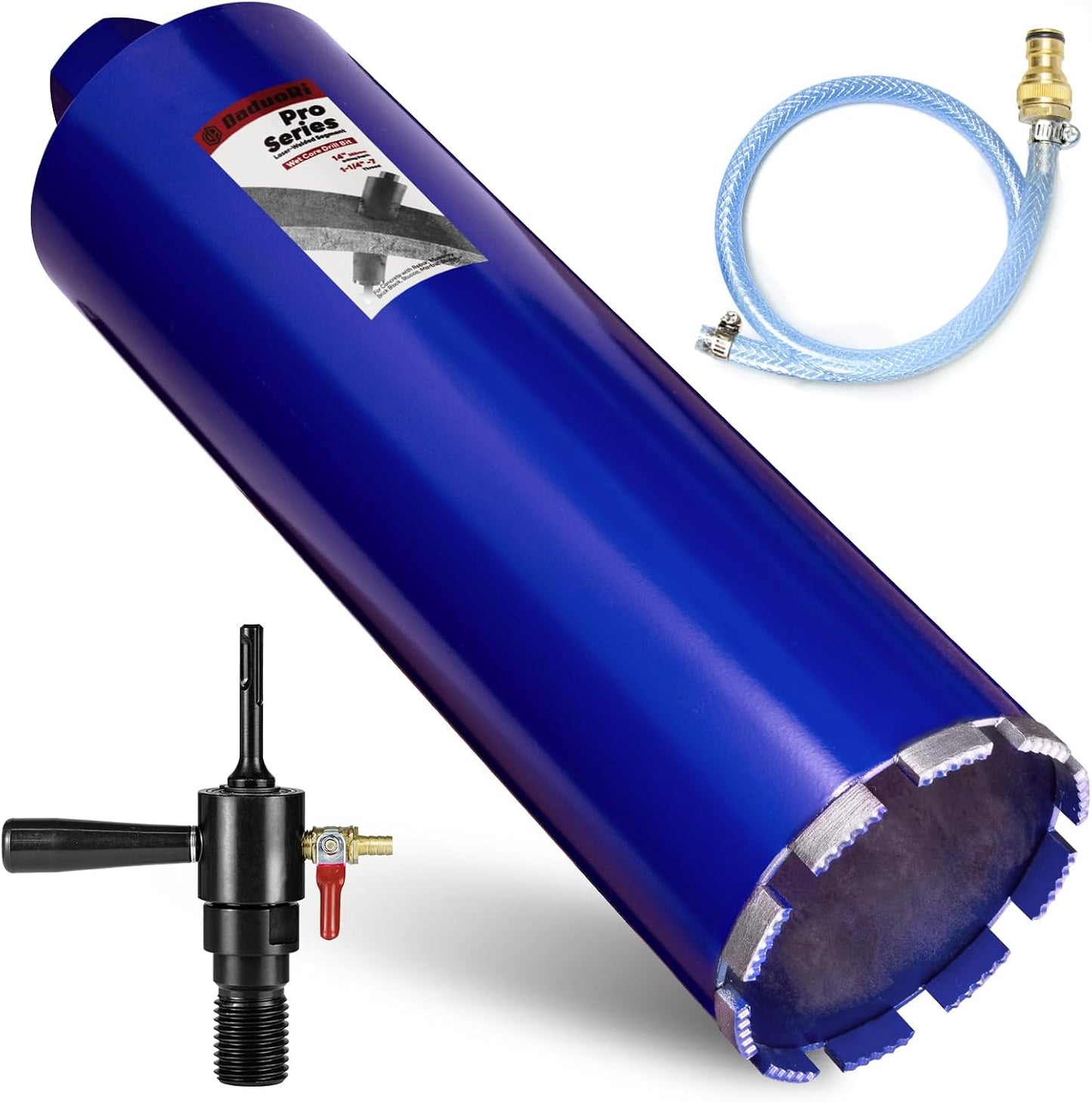 Broca núcleo SDS Plus 4-1/2pulg con adaptador inyección agua