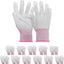 Guantes ESD fibra carbono gris para reparación PC