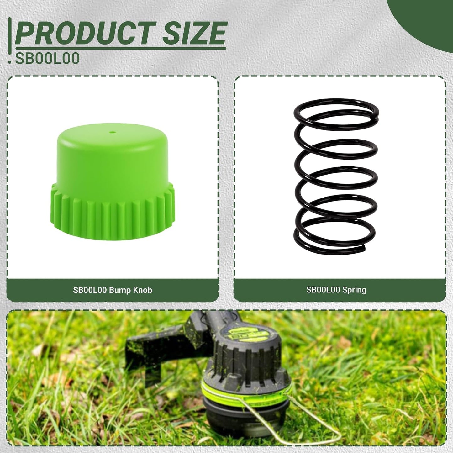 Pomo repuesto Greenworks ST60V ST80L200 pack 6