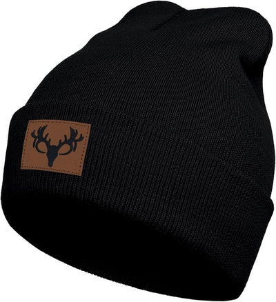 Gorro caza ciervo parche cuero calavera punto regalo adultos