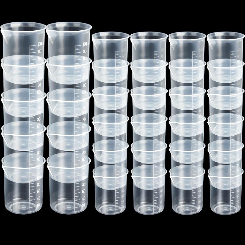 36 Vasos Mezcladores Resina 3.5oz 24 Tazas Pintura 1.7oz