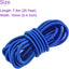 Cordón elástico azul 0.4" 25ft para tienda kayak