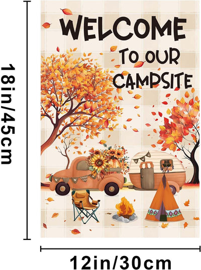 Banderas jardín otoño 12x18pulg poliéster doble cara camping
