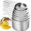 7 Pzas Tazas Medidoras Acero Inox Anidables