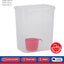 Contenedor almacenamiento 3L hermético apilable con cuchara